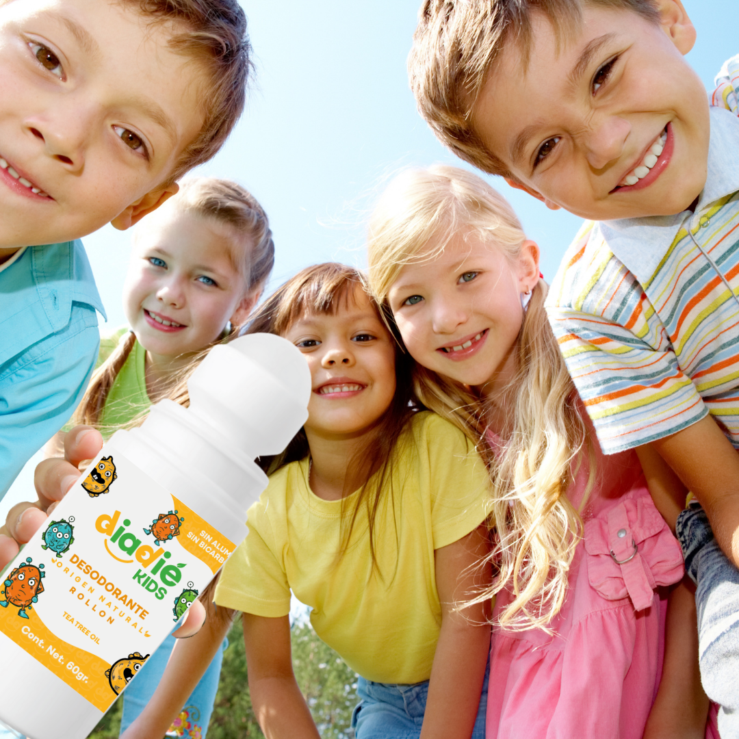 DIADIE Y DIADIE KIDS somos especialistas en desodorante natural. Tenemos desodorante natural para adultos y Desodorante natural para niños y para niñas libre de aluminio para eliminar el mal olor. Información: https://desodorantekids.com/